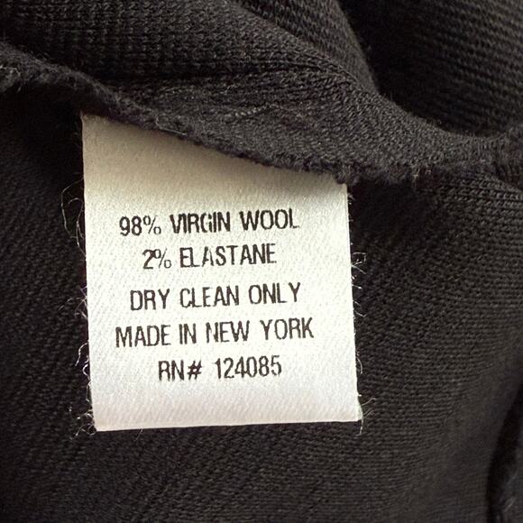 Lisa‎ Perry Wool Mod Mini Dress Long Sleeve Geometric Black and White, Size 2 - Picture 14 of 14